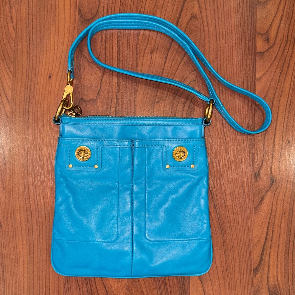 Marc by Marc Jacobs Blue Leather Crossbody Bag
